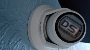 “NDAA-approved video surveillance cameras mounted for warehouse and office security.”